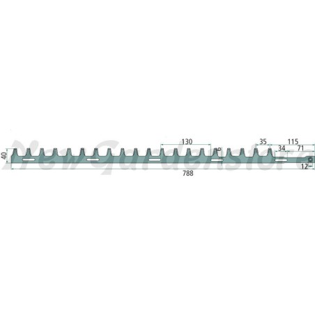 Lama tagliasiepi tosasiepi unilaterale interna compatibile ALPINA 13287000 | NewgardenParts.com