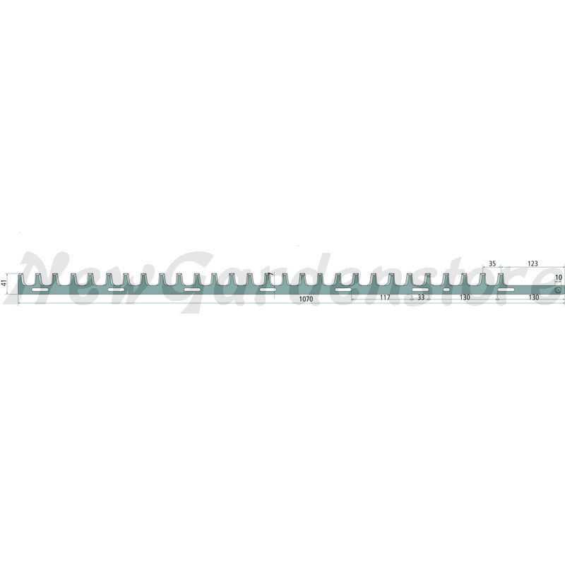 Lame de taille-haie unilatérale interne compatible ECHO X411000520