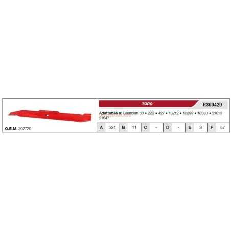 TORO Rasentraktor Mähmesser GUARDIAN 53 222 427 R300420 | NewgardenParts.com