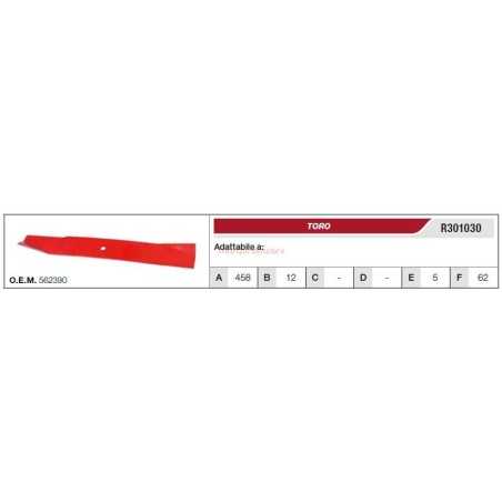 Lame de tondeuse de tracteur de pelouse TORO R301030 | NewgardenParts.com