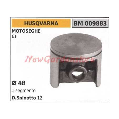 Chainsaw piston 61 Ø 48mm HUSQVARNA 009883 | NewgardenParts.com