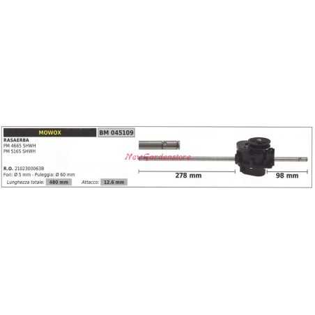 Selbstfahrender MOWOX-Rasenmäher mit Zugkraft PM 4665 SEHW 045109 | NewgardenParts.com