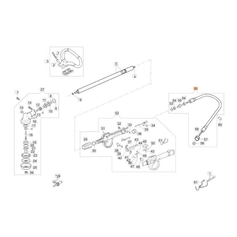 Freischneider mit flexibler Kraftübertragung ORIGINAL EMAK 62030093CR