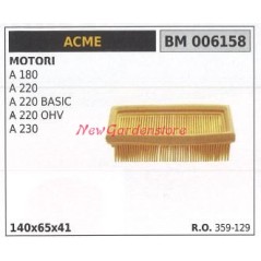 Air filter ACME motor cultivator A 180 220 BASIC 220 OHV 230 A03889