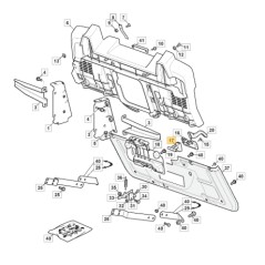 Traktor Tasche Drehpunkt Hebel Modelle 1330M 1430H ORIGINAL STIGA 325318276/0