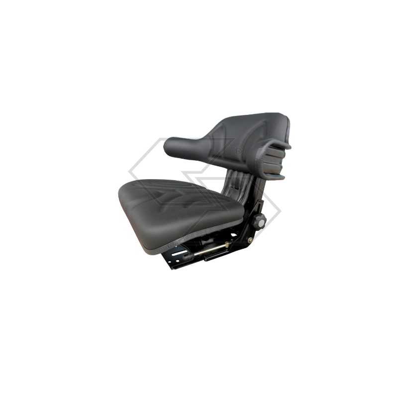 black pvc wrap-around seat for agricultural tractor