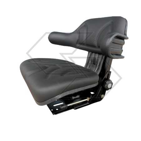 black pvc wrap-around seat for agricultural tractor | NewgardenParts.com