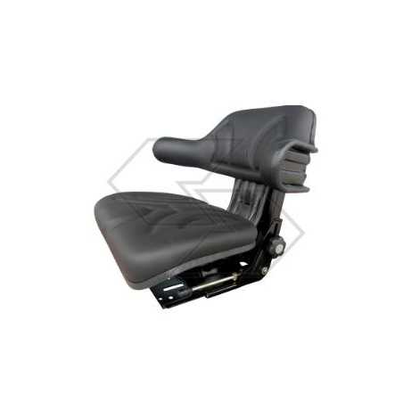 Schwarzer PVC-Rundum-Sitz für Ackerschlepper NEWGARDENSTORE A03095 | NewgardenParts.com