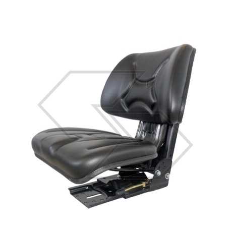 Standard-Rundum-Sitz mit schwarzem PVC-Kippfuß GRAMMER für Traktor | NewgardenParts.com