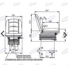 Kompaktsitz mit mechanischer Federung für AMA Ackerschlepper | NewgardenParts.com