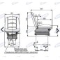 Asiento compacto con suspensión mecánica para tractor agrícola AMA Asiento compacto con suspensión mecánica para tractor agrícola AMA