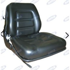 Black sky seat with built-in suspension for agricultural tractor 38026