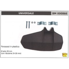 Lima de plástico UNIVERSAL para eje de desbrozadora Ø  28mm reducción 24-26mm