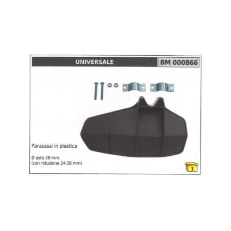 Parasassi plastica UNIVERSALE per decespugliatore asta Ø 28mm riduzione 24-26mm | NewgardenParts.com
