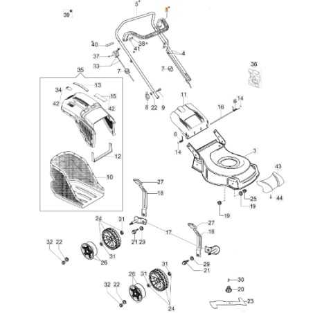 Brake lever mower models GV53TK ALLROAD ORIGINAL OLEOMAC 66060316AR | NewgardenParts.com