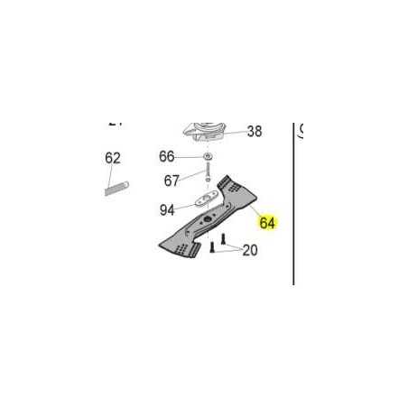 MÄHMESSER MODELLE 5450 SVH BBC ORIGINAL ACTIVE 50313 | NewgardenParts.com