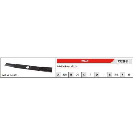 VALEX Rasentraktor Rasenmäher MONZA Klinge R302651 | NewgardenParts.com