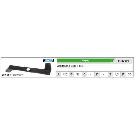 Lama VIKING trattorino tagliaerba rasaerba tosaerba 434B 436B R302623 | NewgardenParts.com