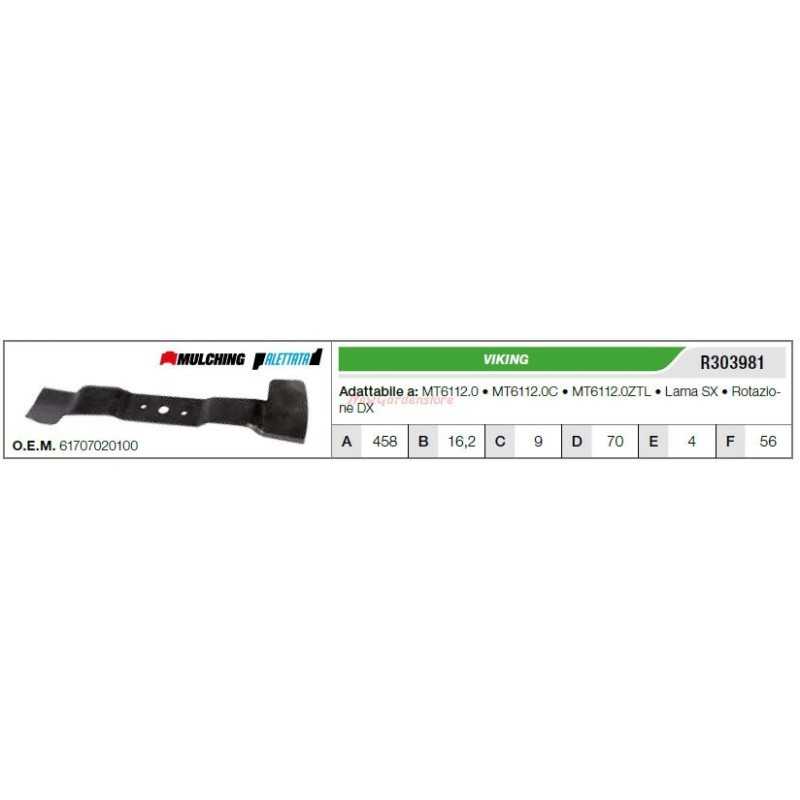 VIKING lawn tractor mower blade MT6112.0 R303981
