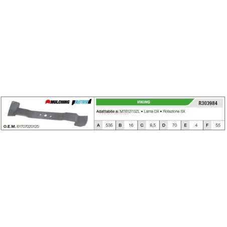 Lame de tracteur de pelouse VIKING MT6127.0ZL R303984 | NewgardenParts.com