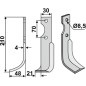 Motorkultivator Hackenmesser Pinne 350-680 350-681 AGRIA dx sx 210mm