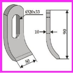 Lama zappa motocoltivatore motozappa fresa 350-691 DÜCKER MKL80-10 90mm | NewgardenParts.com