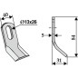 Kettenhacke Pinnenblatt kompatibel 350-460 SMA BG59Court