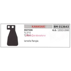 Plaque de maintien de la bride thermique KAWASAKI débroussailleuse TJ 27 E 013643
