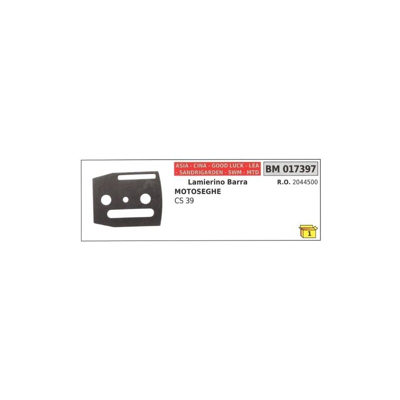 ASIA bar sheet for CS 39 chainsaw 017397