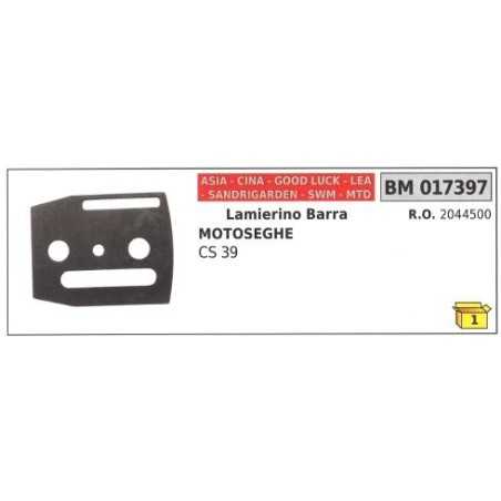 Lamierino barra ASIA per motosega CS 39 017397 | NewgardenParts.com
