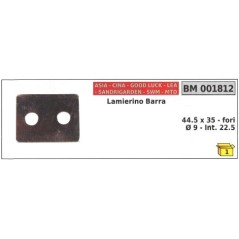 Lamierino barra lato catena ASIA per motosega 44.5 X 35 001812