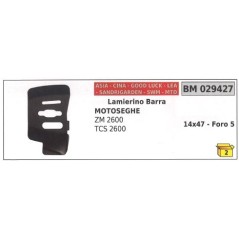 Lamierino barra lato catena ASIA per motosega ZM 2600 TS 2600 029427