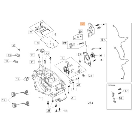 ORIGINAL OLEOMAC Kettensäge Modelle GSTH240 50350140R