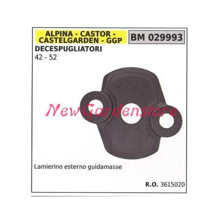 Plaque de guidage d'embrayage externe GGP pour moteur de débroussailleuse 42 52 029993