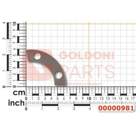 RETENEDOR DE TORNILLO DE CHAPA ORIGINAL GOLDONI 00000981 | NewgardenParts.com