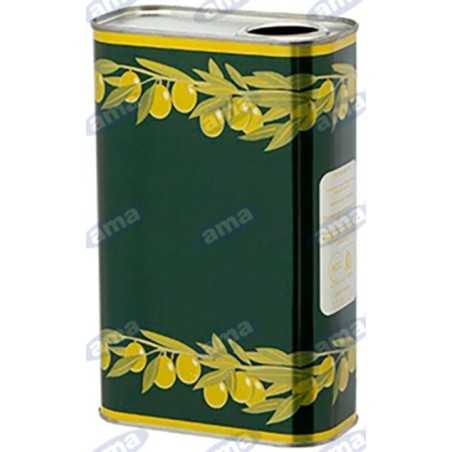 Oil can 0.25 l rectangular green drop yellow hole D24 - 40 pieces | NewgardenParts.com