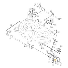 Lever coupling dial tractor models PARK107M ORIGINAL STIGA 1134-3010-02 | NewgardenParts.com