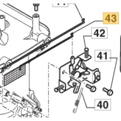 Levier ORIGINAL STIGA tige de commande d'air pour tracteur de pelouse 1328H 118551398/0