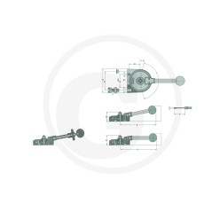 Adjusting lever for MAGURA UNIVERSAL control cable 27270105 | NewgardenParts.com