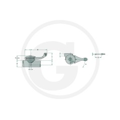 Adjusting lever for MAGURA UNIVERSAL control cable 27270411 | NewgardenParts.com