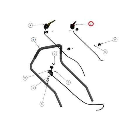 ORIGINAL GRIN Elektroabschalthebel und Kabel Rasenmäher PRT-0105 | NewgardenParts.com