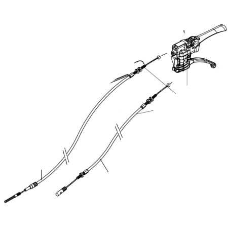 Kupplungshebel mit Seilen Motorgrubber Modelle BRIK1S ORIGINAL EMAK 68310092AR | NewgardenParts.com