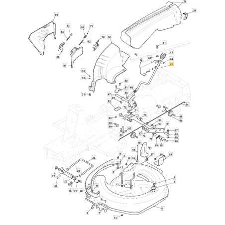 ORIGINAL STIGA lawn tractor cutting deck lifting lever 3273151350 | NewgardenParts.com
