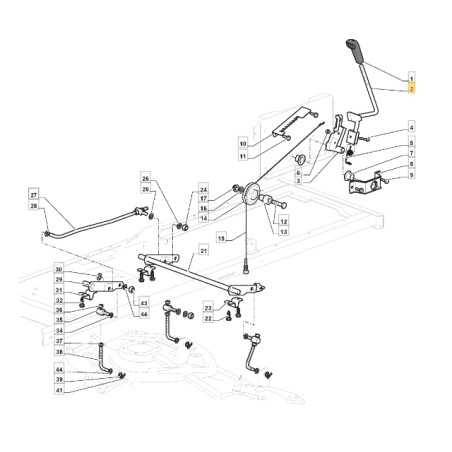 Lift lever flat tractor models 1538SD ORIGINAL STIGA 382318229/0 | NewgardenParts.com