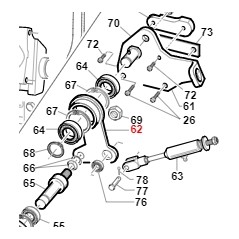 Engine belt tensioner lever TURBO1 TURBO2 ORIGINAL GIANNI FERRARI 01.50.01.1620