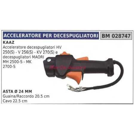 KAAZ poignée d'accélération pour débroussailleuse HV 250(S) V 256(S) 028747 | NewgardenParts.com
