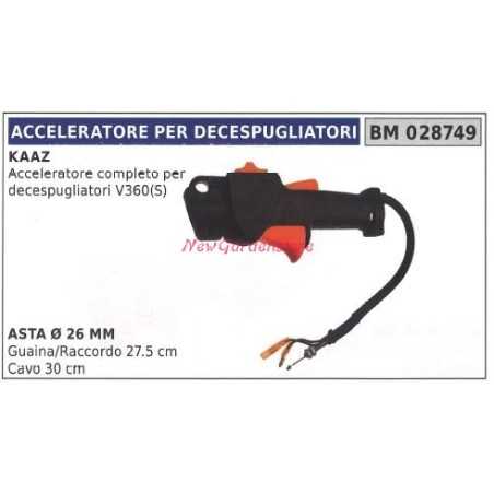 KAAZ brushcutter V360(S) 028749 throttle manettino | NewgardenParts.com