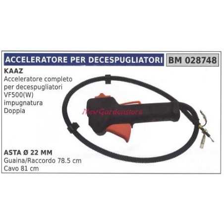 KAAZ débroussailleuse VF500(W) poignée accélératrice 028748 | NewgardenParts.com