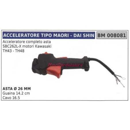 Manche d'accélérateur MAORI débroussailleuse SBC262L-X 008081 | NewgardenParts.com