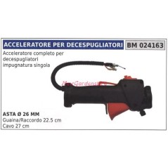 Manettino acceleratore UNIVERSALE decespugliatore 024163 asta 26 | NewgardenParts.com